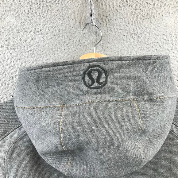 Lululemon Fleece Jacket Mens L Grey Hoodie Full zip - Picture 6 of 11